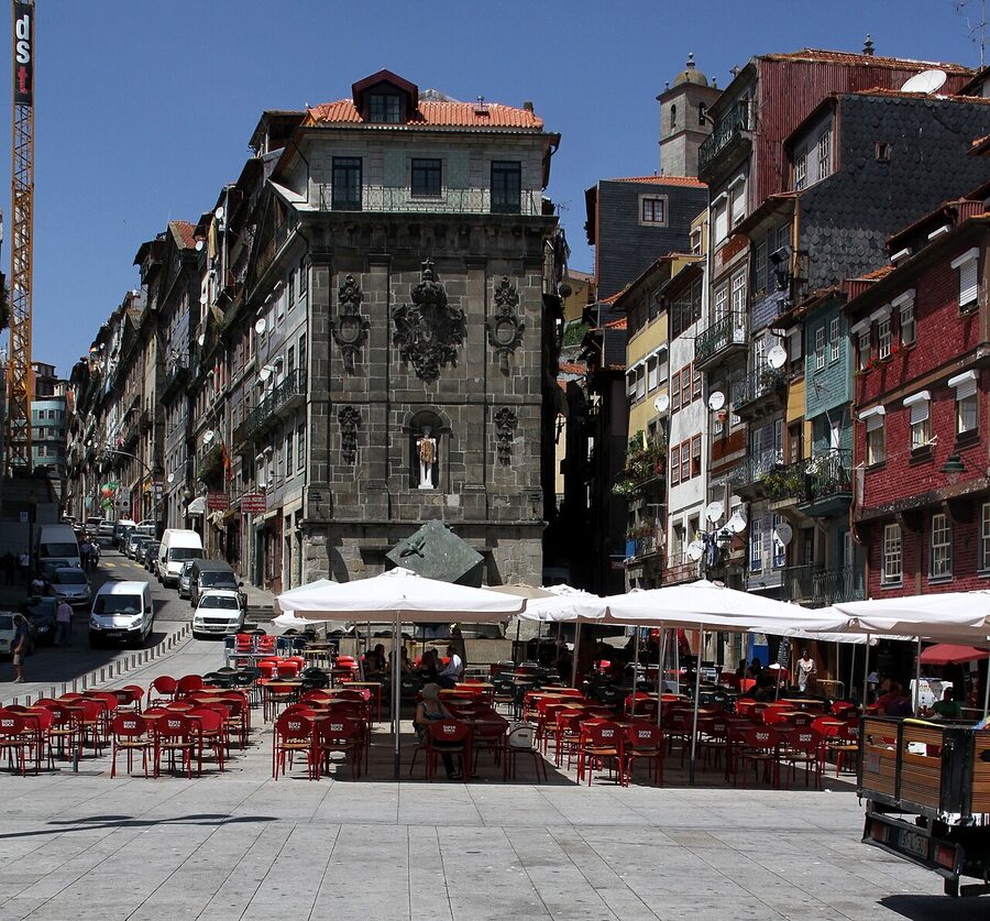 Praca da Ribeira square Porto
