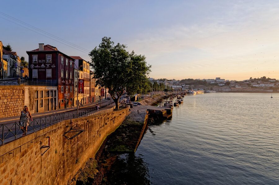 Porto historic center Douro river