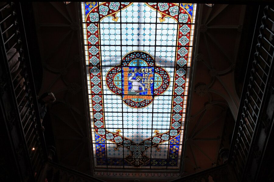 Livraria Lello bookshop interior staircase Porto