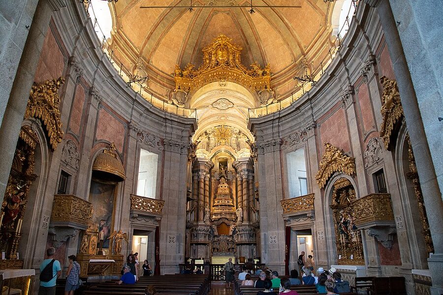 Clérigos Church and square in central Porto