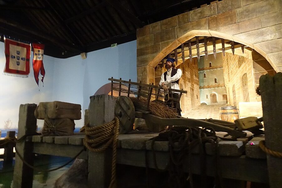 Detailed Porto city diorama at World of Discoveries museum