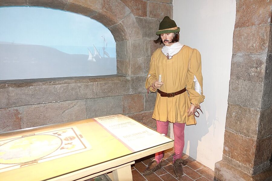 Antique maps display at World of Discoveries Porto