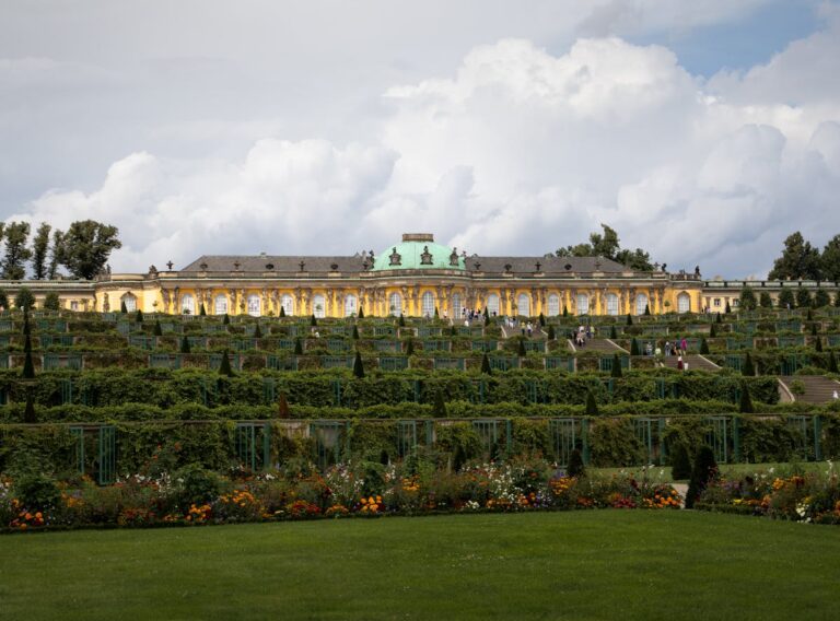 Sanssouci Palace and gardens in Potsdam Germany