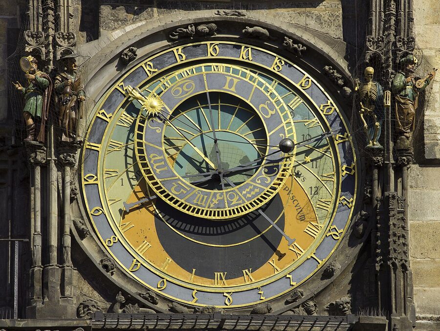 Detail of the Prague Astronomical Clock face