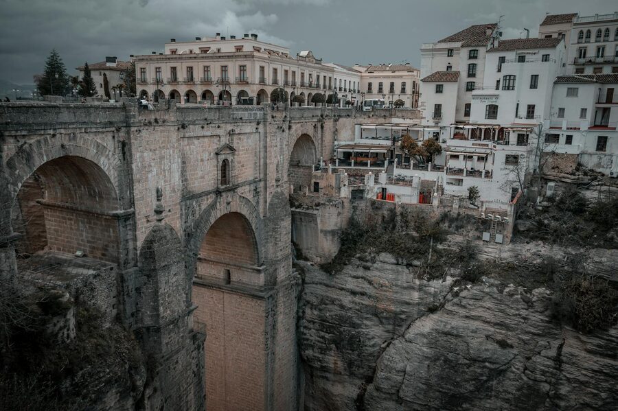Puente Nuevo bridge spanning El Tajo gorge in Ronda Spain