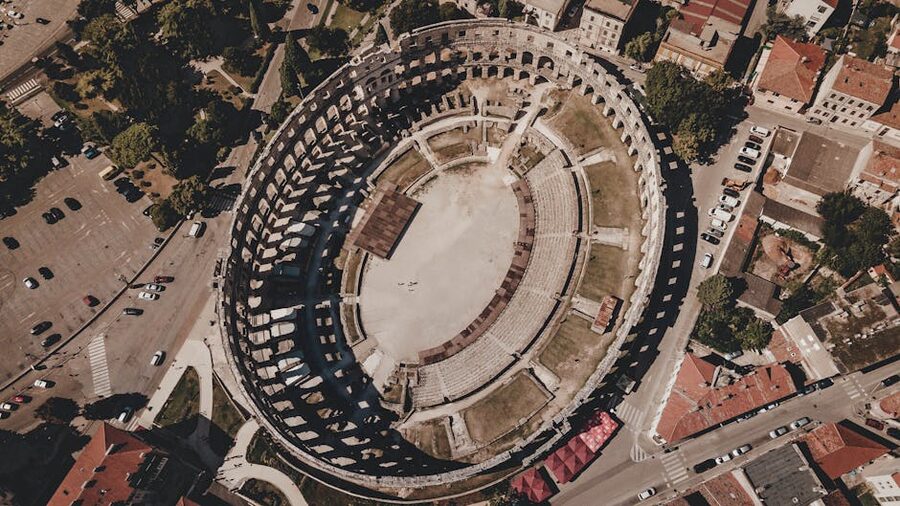 Pula Arena aerial capture