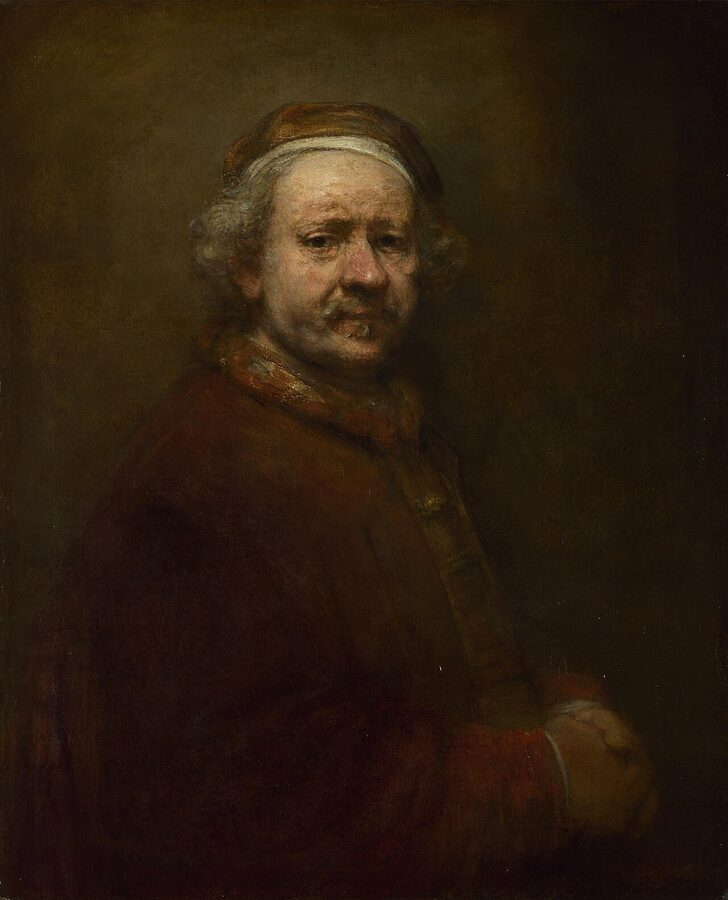 Rembrandt self portrait age 63 final year