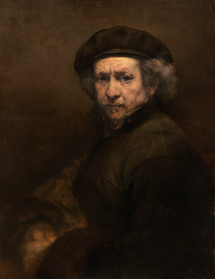 Rembrandt self portrait young