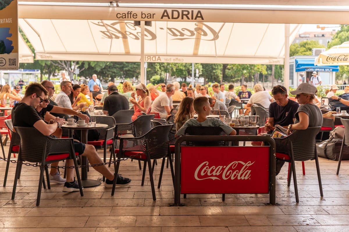 Outdoor cafe in Split