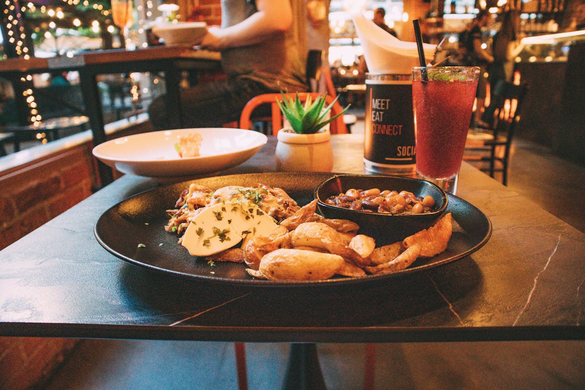 Plated food at restaurant in Split