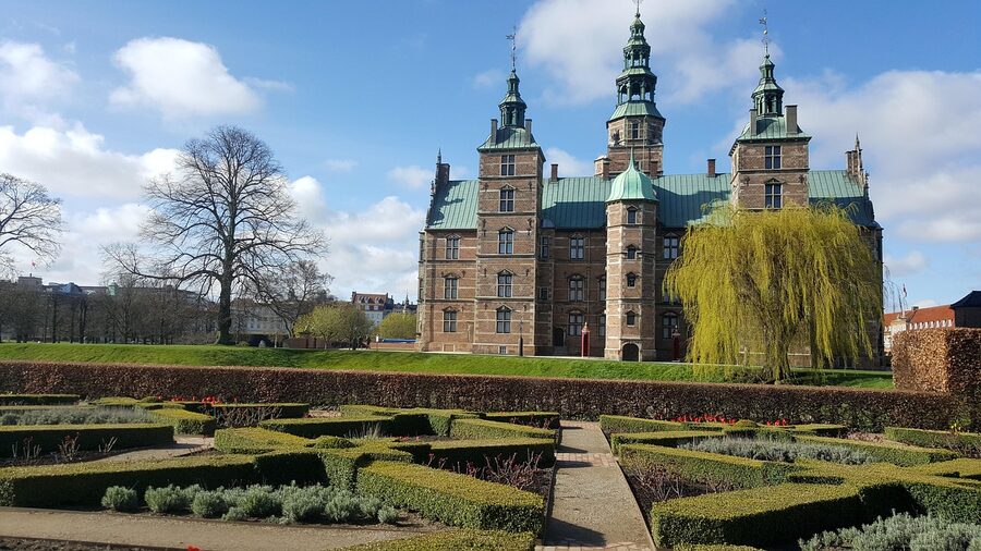 Rosenborg Castle red brick Renaissance palace exterior in Copenhagen Denmark