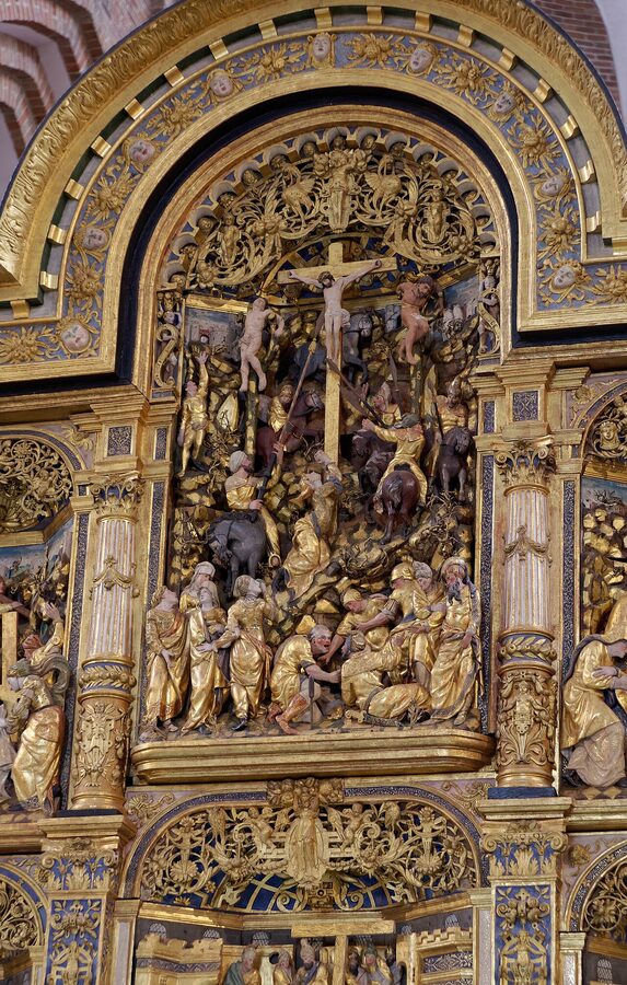 Roskilde Cathedral altar gilded altarpiece interior