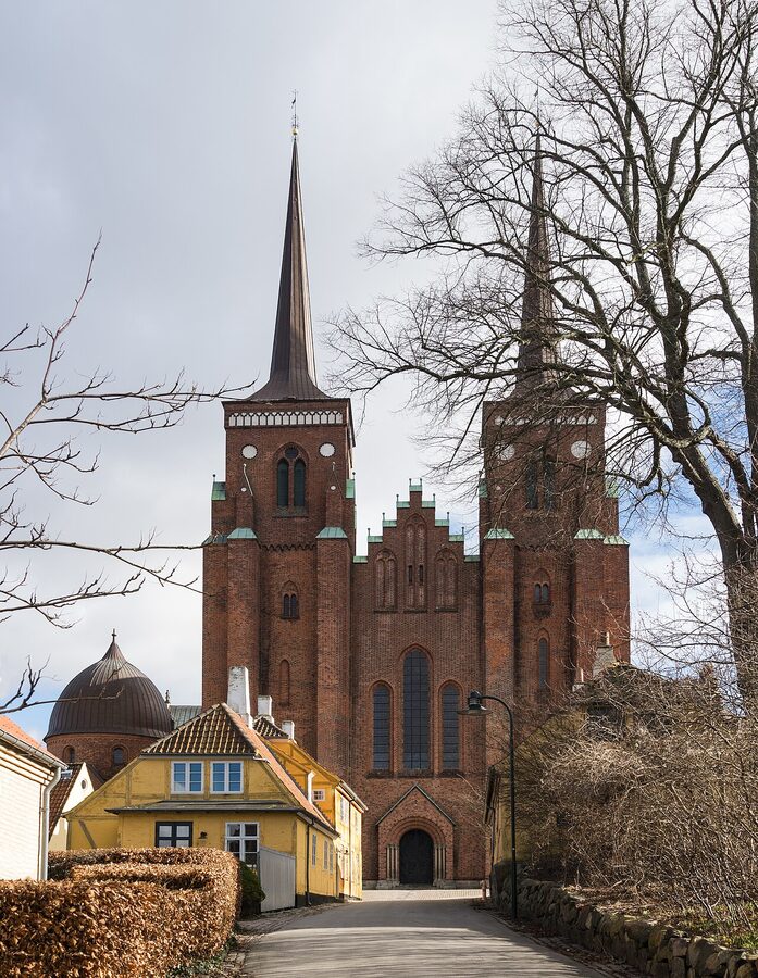Roskilde Cathedral twin towers facade UNESCO World Heritage