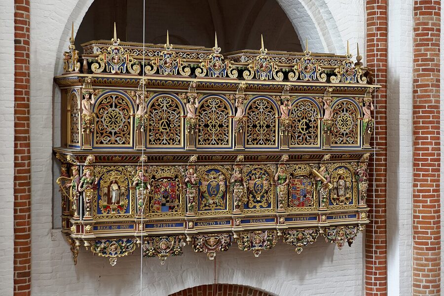 Roskilde Cathedral royal tribune box pew