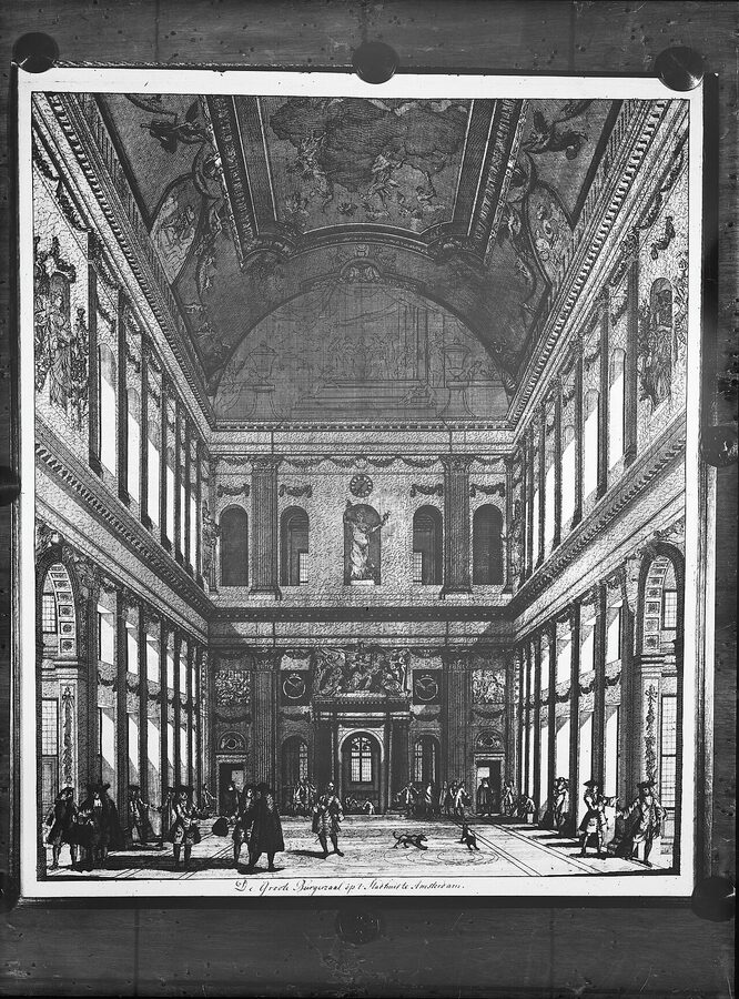 Citizens Hall Burgerzaal interior Royal Palace Amsterdam