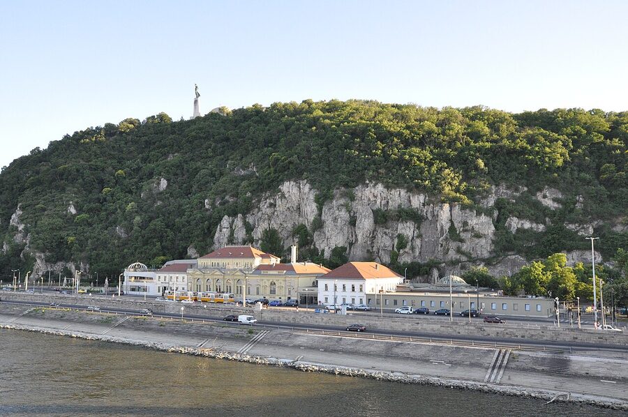Rudas Spa aerial view from Gellert Hill Budapest