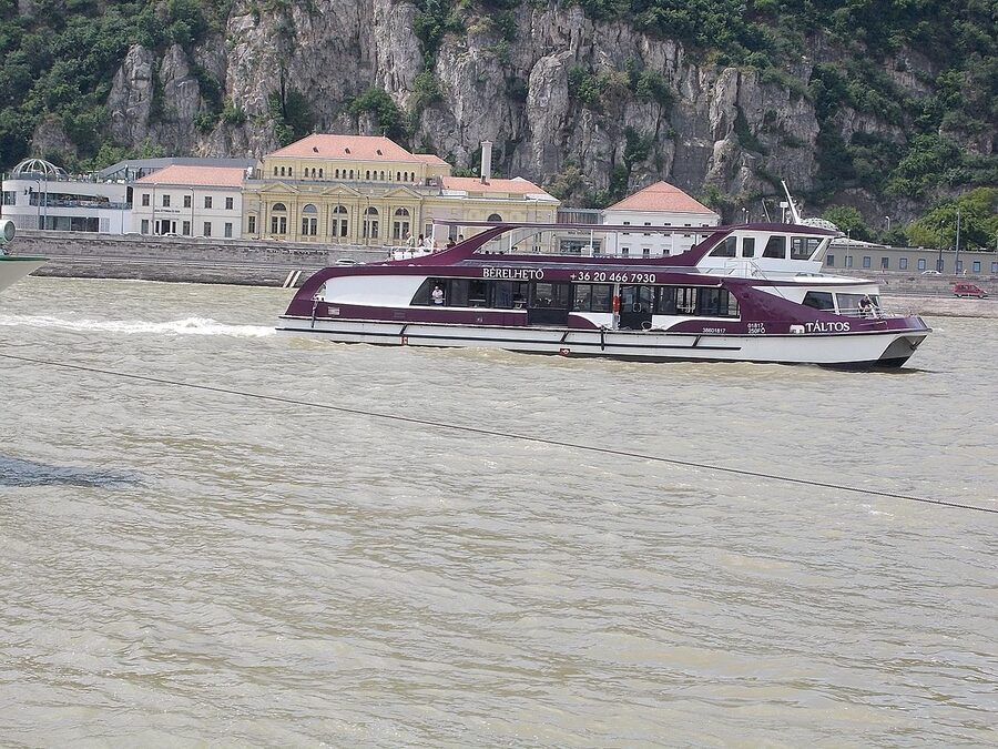 Rudas Spa exterior from Danube quay Budapest