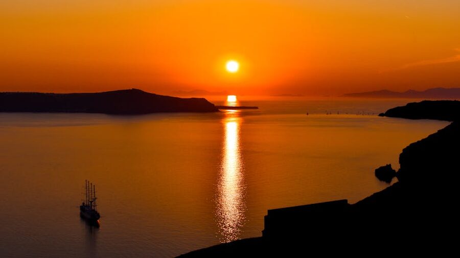 Santorini Fira sunset
