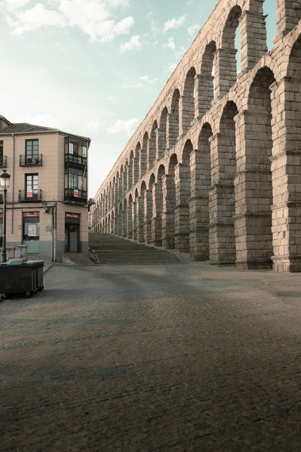 Panoramic view of Segovia's old town with the cathedral rising above the rooftops