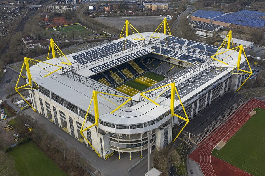 Signal Iduna Park stands interior