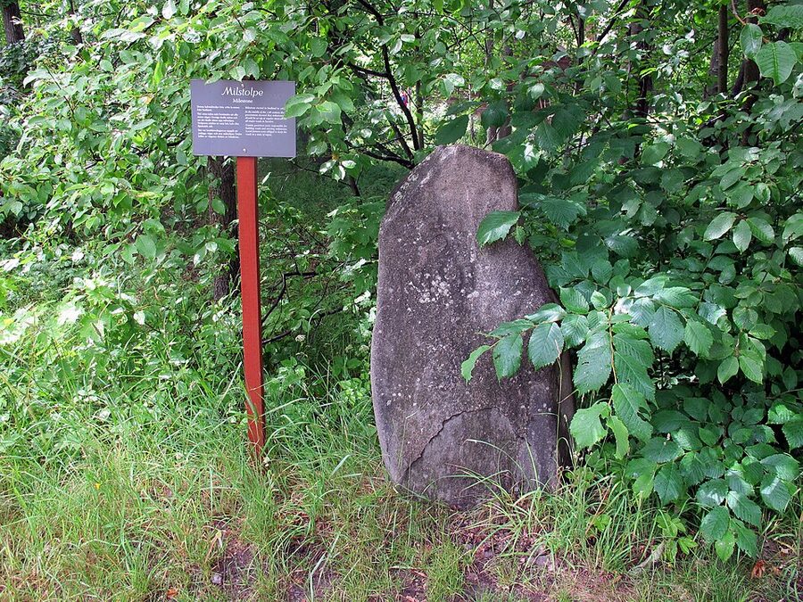 Skansen Djurgården buildings and pathway connecting heritage areas