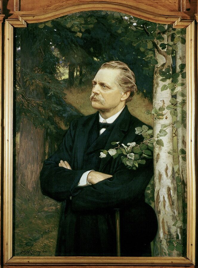 Artur Hazelius founder of Skansen portrait painted by Julius Kronberg