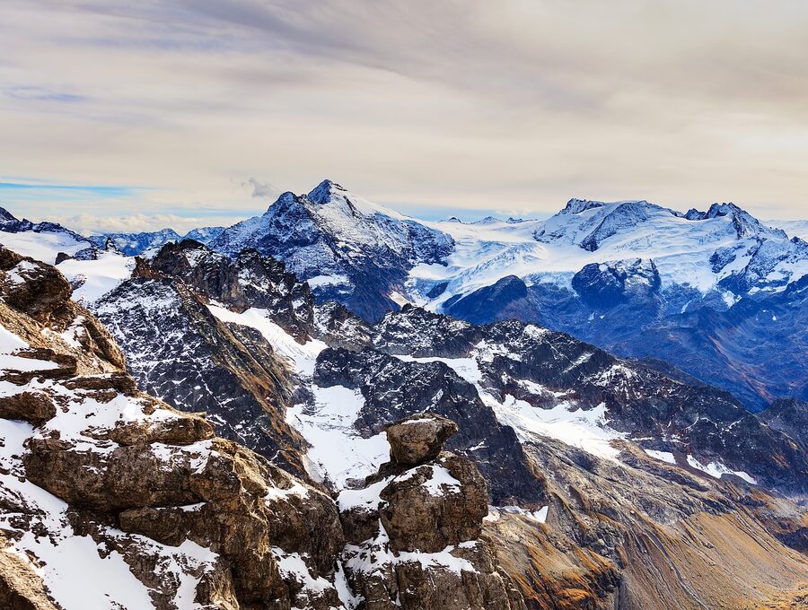 Snow mountain peak Mount Titlis Obwalden Switzerland