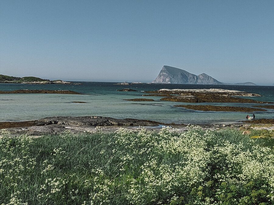 Haja island viewed from Sommaroy in Norway