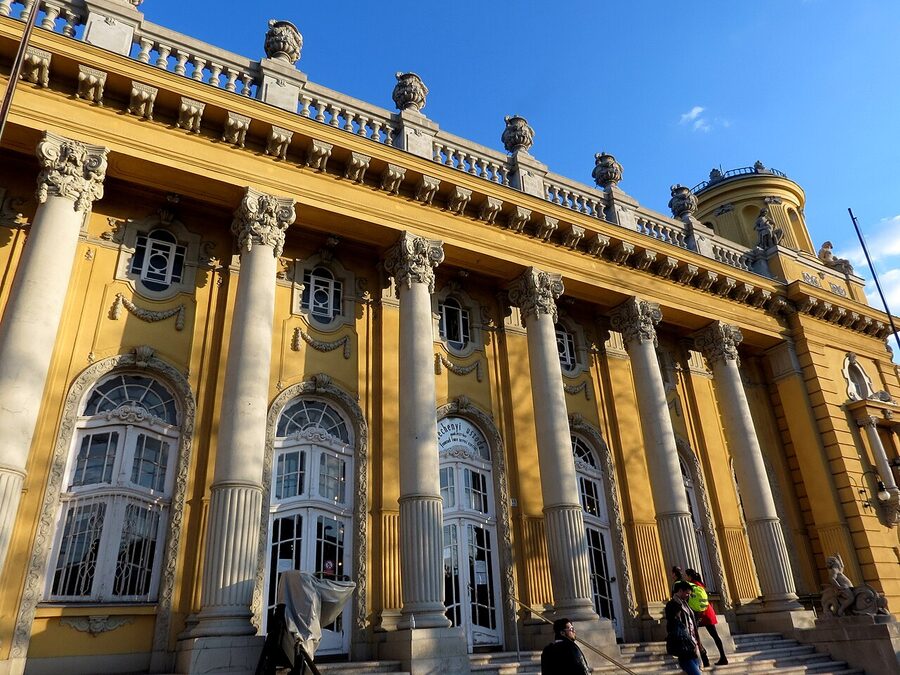 Szechenyi thermal bath north entry, Budapest