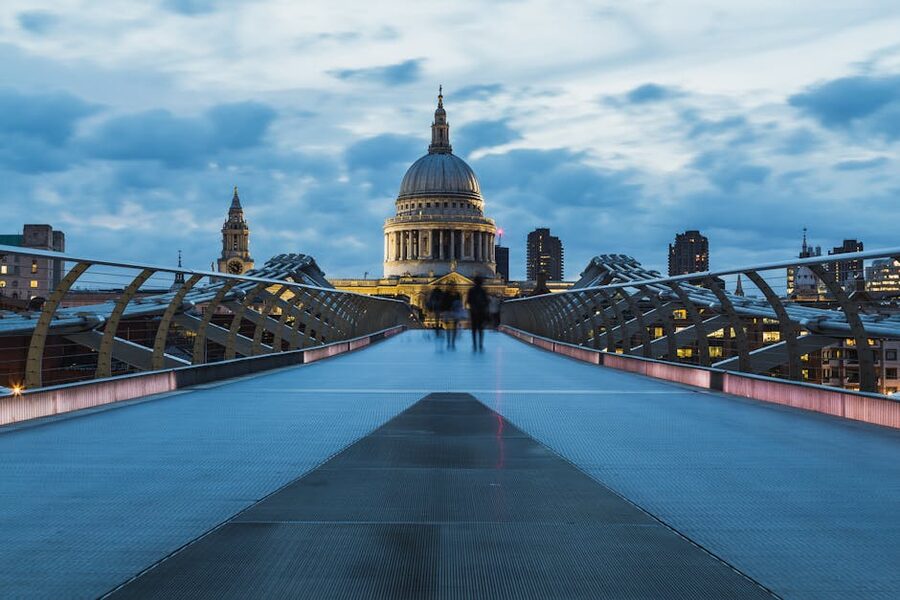 St Pauls from Millennium Bridge