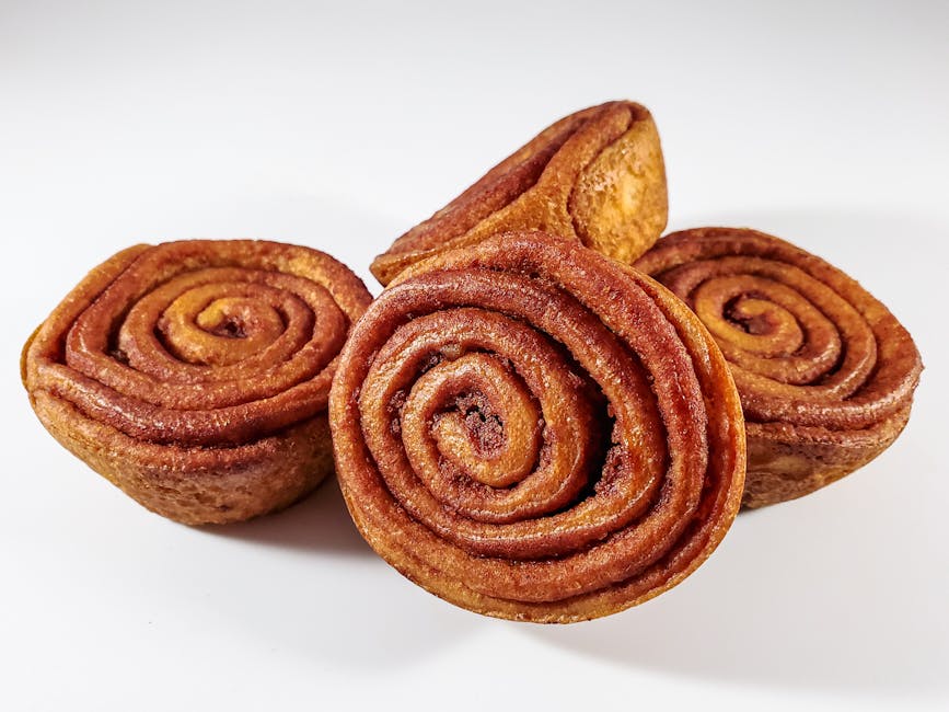 Close-up cinnamon bun kanelbulle Sweden
