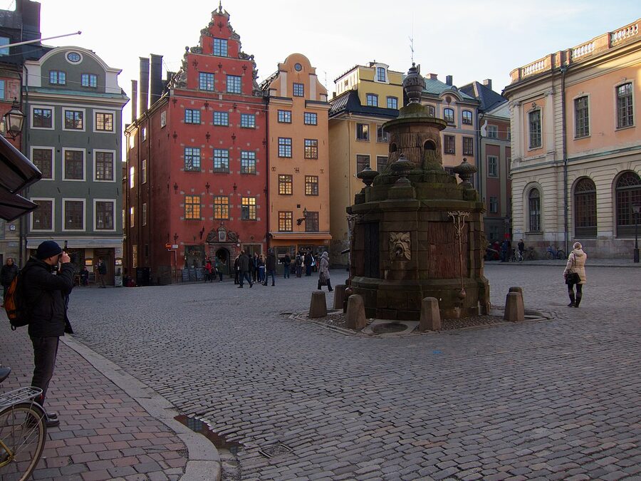 Stortorget square Gamla Stan summer