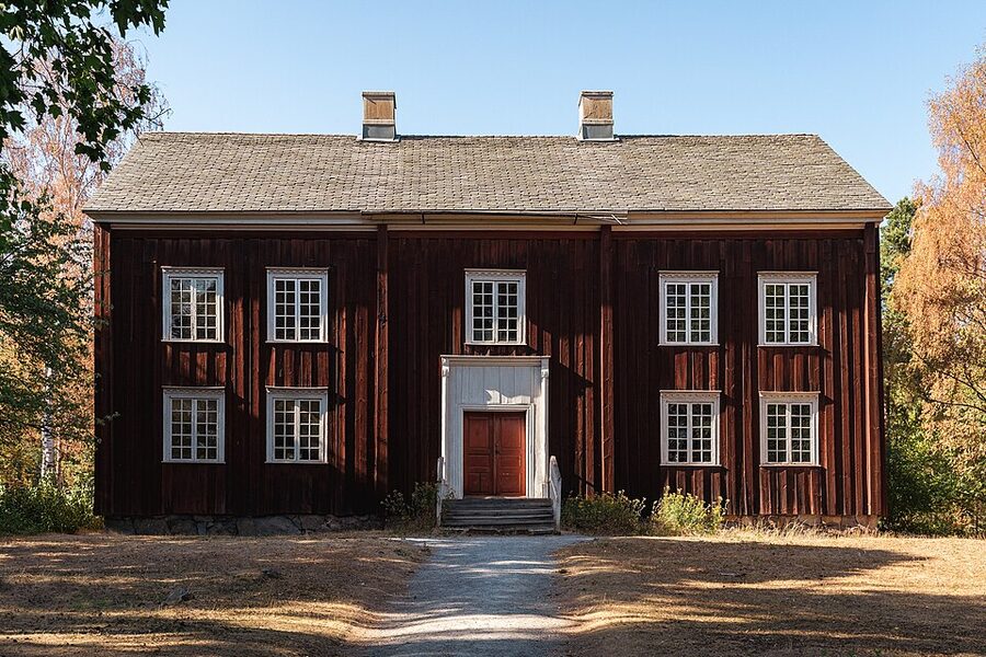 Skansen open-air museum buildings in Stockholm