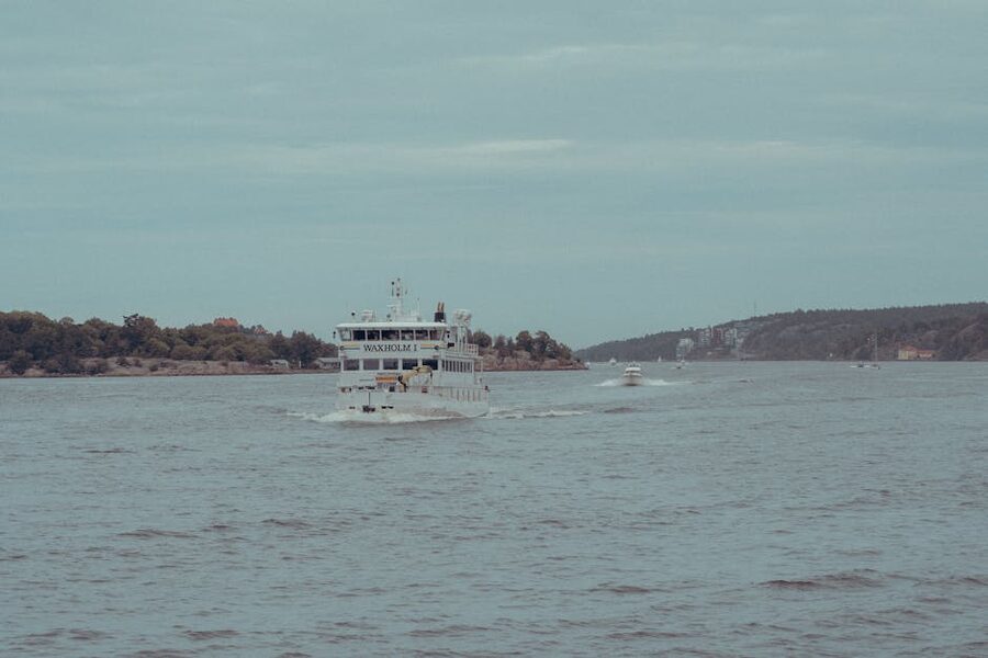 Waxholm passenger ferry on the Stockholm archipelago