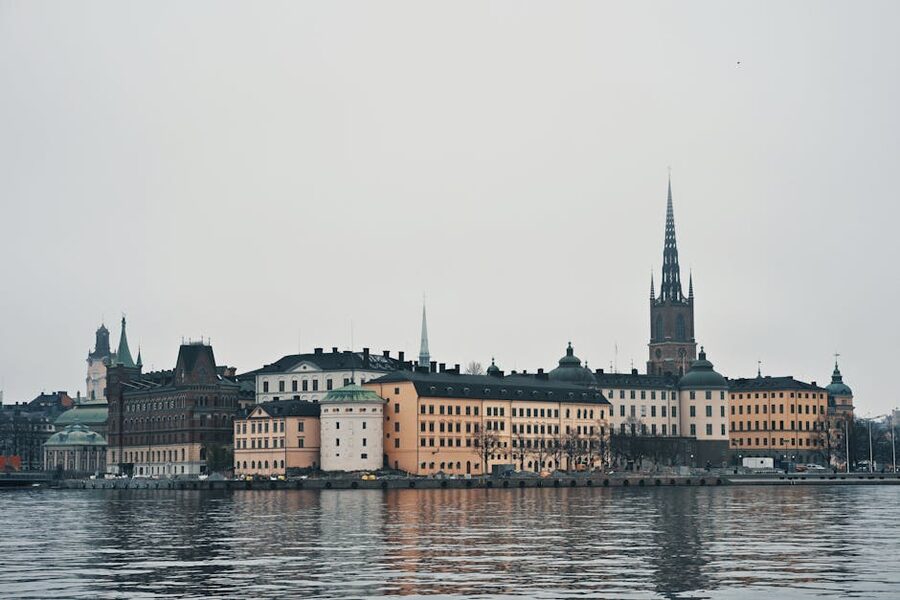Gamla Stan Old Town in Stockholm with iconic cobblestone streets