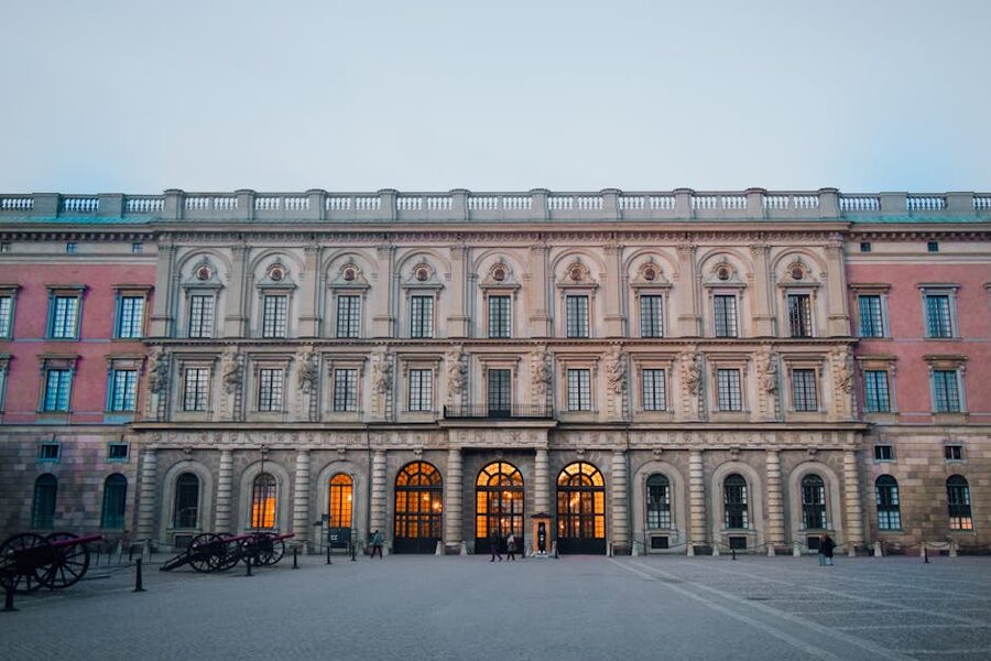 Royal Palace Stockholm at twilight