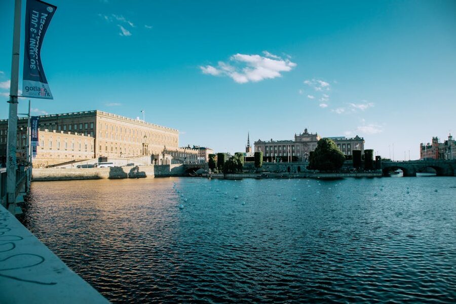 Stockholm Royal Palace by the waterfront