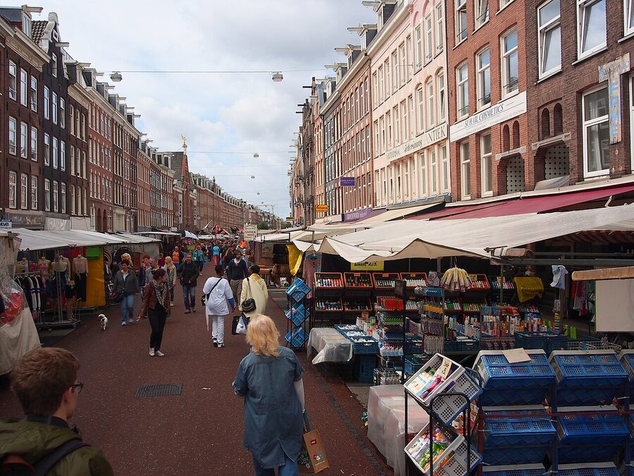 Albert Cuyp market stalls Amsterdam