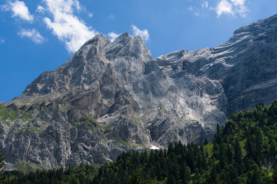 Swiss Alps rugged peaks summer landscape