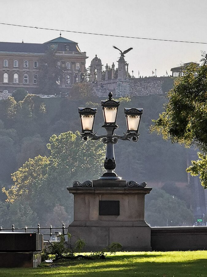 Széchenyi István Square in Budapest with the Hungarian Academy of Sciences