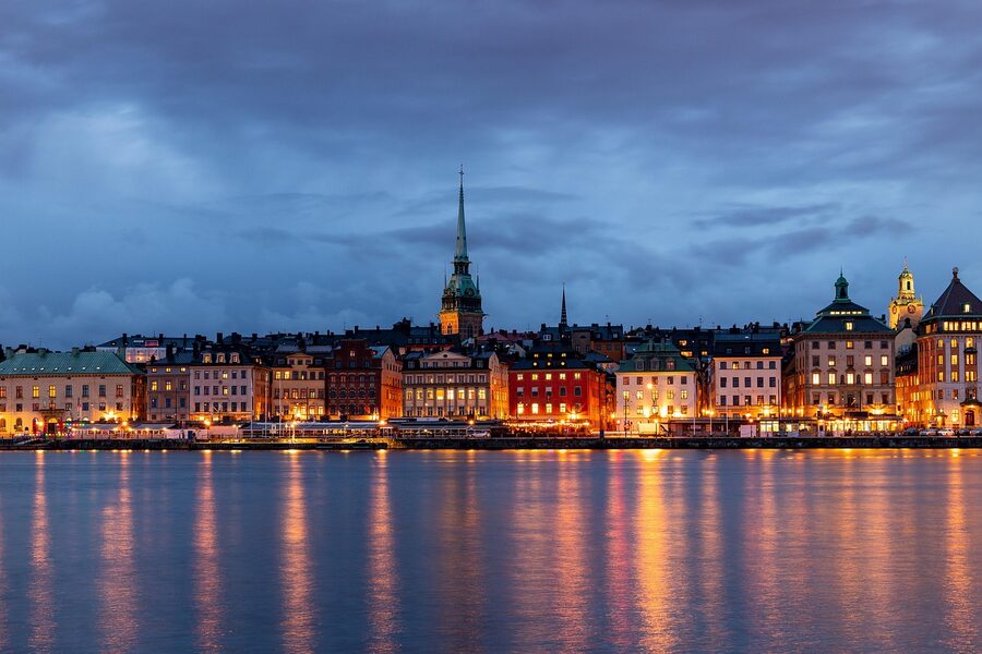 Tyska Kyrkan German Church Gamla Stan Stockholm at night