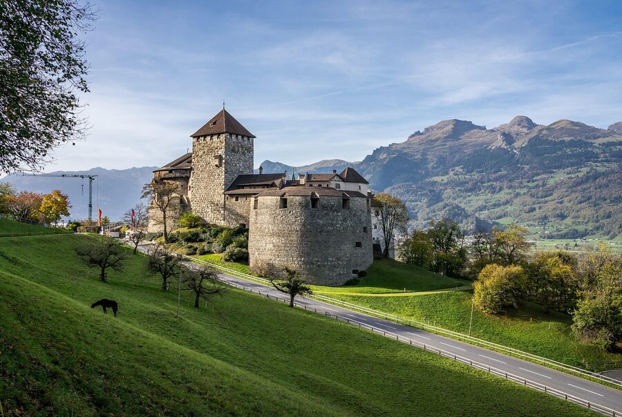 Vaduz Castle keep Alps medieval fortress