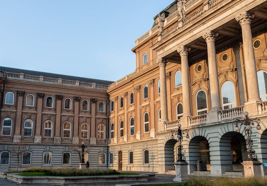 Buda Castle courtyard at Budapest