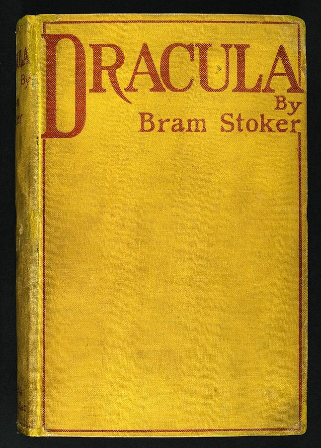 Dracula by Bram Stoker first edition 1897 cover