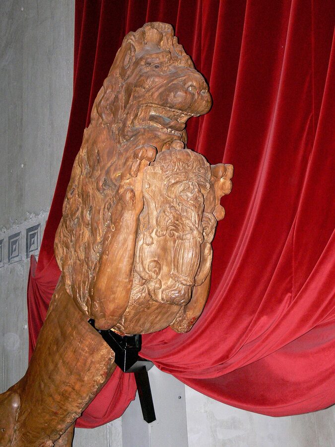 Colour reconstruction of the Vasa lion figurehead