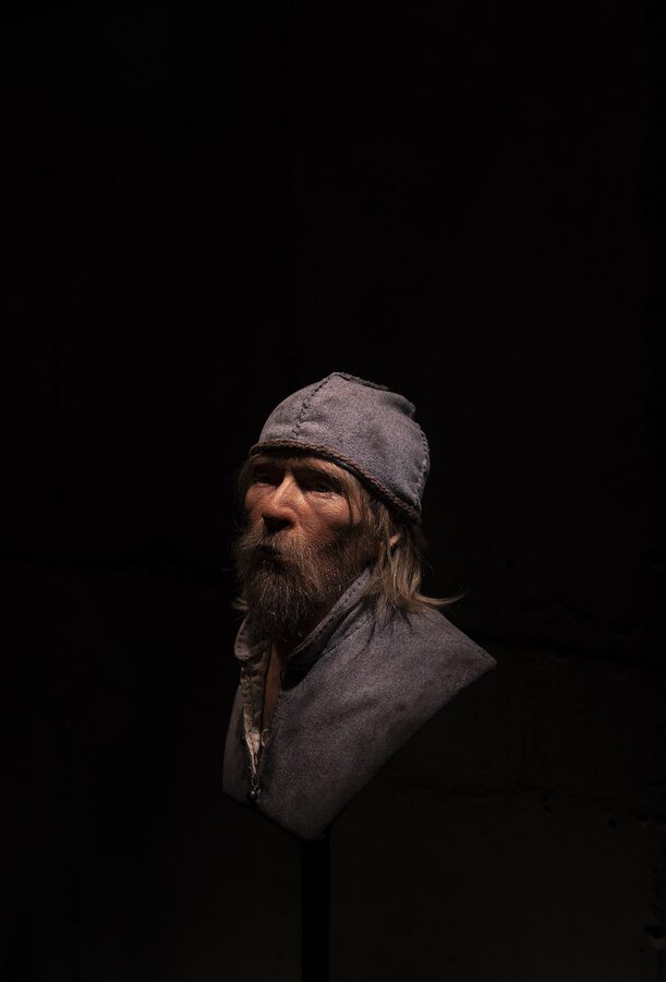 Wax figure of a Vasa ship crew member at the museum