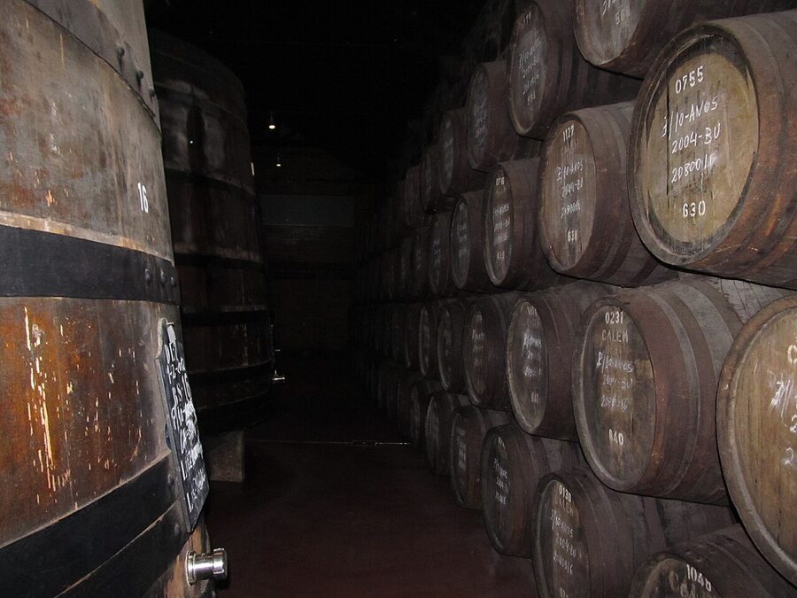 Vila Nova de Gaia port lodges along the Douro waterfront