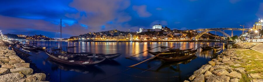View of Porto from Vila Nova de Gaia waterfront