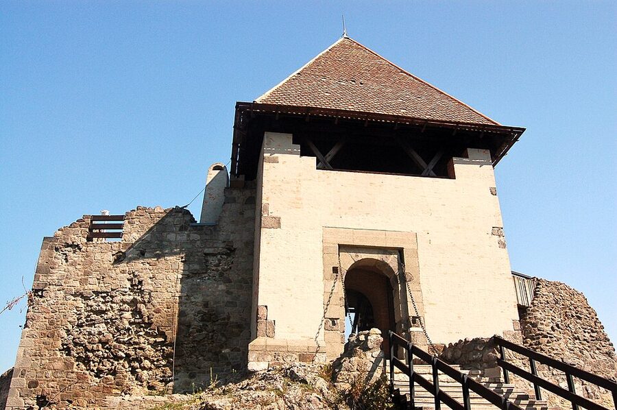 Visegrad Castle medieval ruins on hilltop