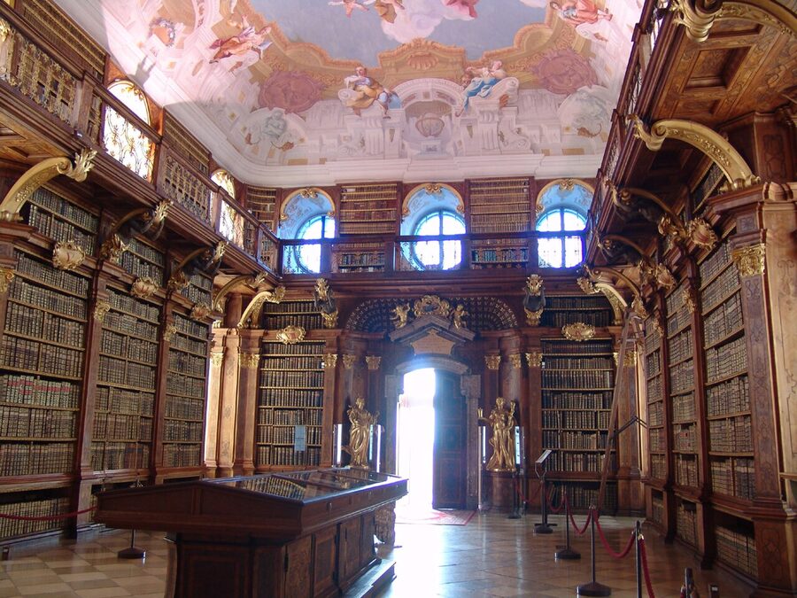 Melk Abbey library interior